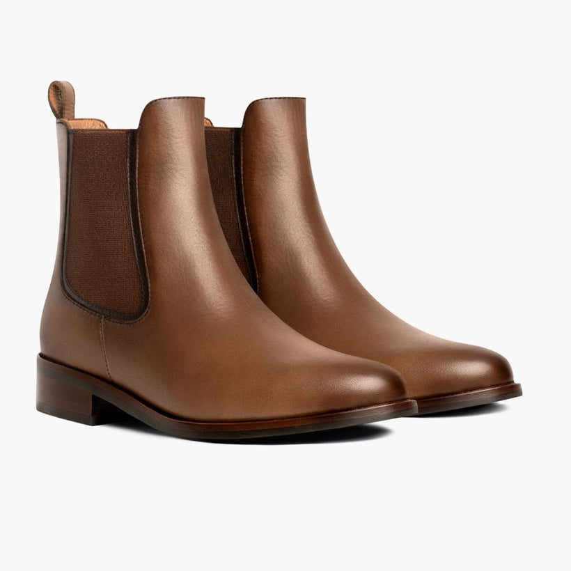 Duchess Amber Wheat Leather Boots pour Femme