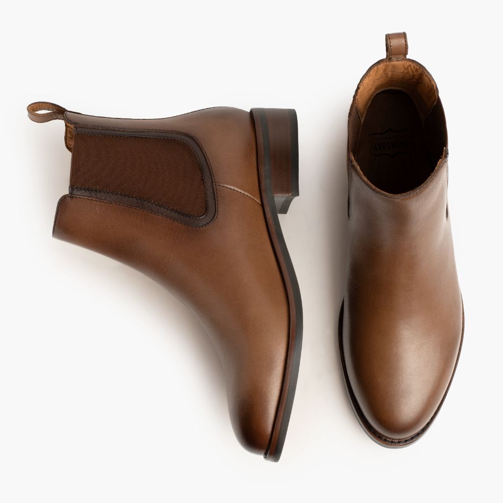 Duchess Blé Ambré Bottines en cuir pour Femme - Contrefort de talon renforcé & surpiqûres doubles de précision