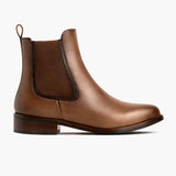 Duchess Amber Wheat Leather Boots in Classic Full-Grain Leather - Lateral Side Profile View | Buy Online
