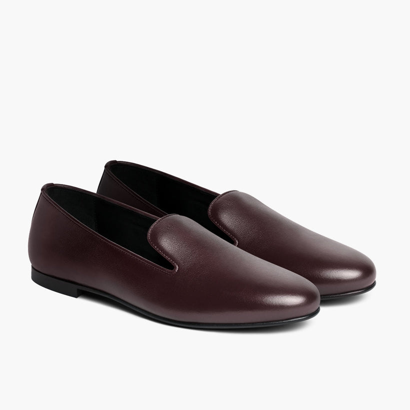 Eden Bordeaux Leather Boots pour Femme