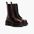 Fatale Noir Cherry Bottines en cuir pour Femme