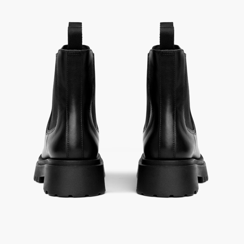 Legend Platform Noir Bottines en cuir pour Femme - Contrefort de talon renforcé & surpiqûres doubles de précision