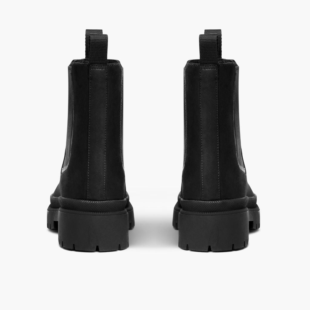 Legend Platform Noir Mat Bottines en cuir pour Femme - Contrefort de talon renforcé & surpiqûres doubles de précision