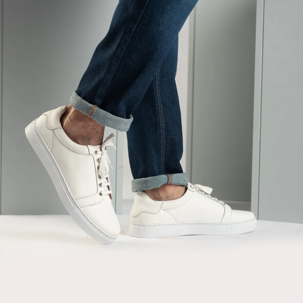 Orlaven Carter Runn Blanc Baskets en cuir pour Homme footwear image 10