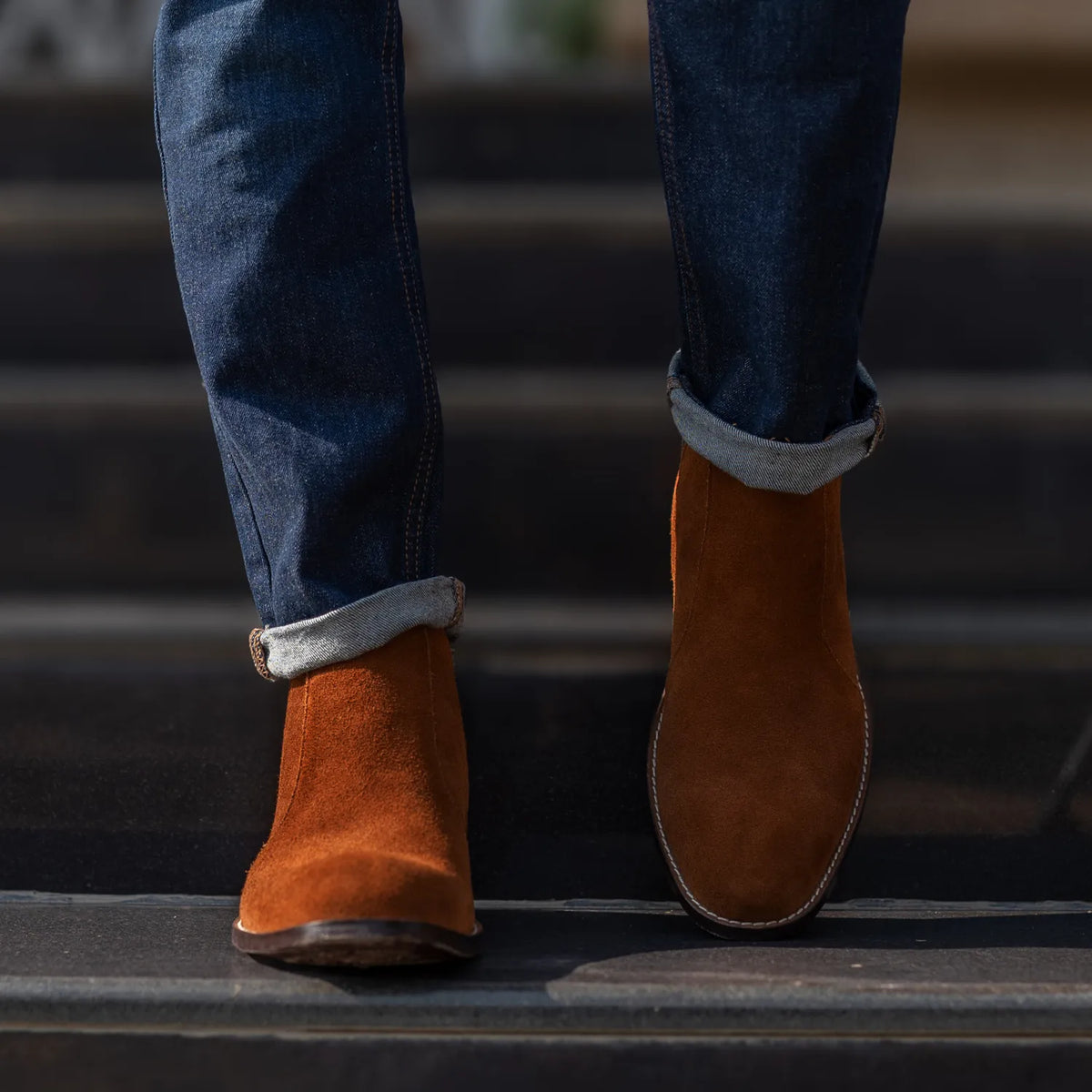 Orlaven Clarkson Chelsea Marron Suede Bottines en cuir pour Homme footwear image 10