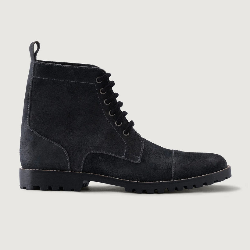 Knight Derby Gris Suede Bottines en cuir - TerraGrip pour Homme