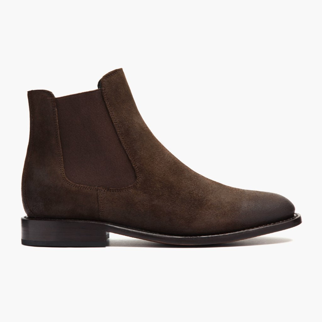 Dark Brown Full-Grain leather Boots - Montage cousu Goodyear & détail de l'embout avant