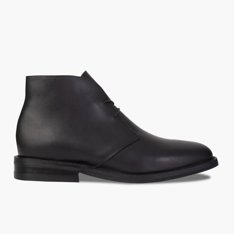 Scout Noir Leather Boots pour Homme