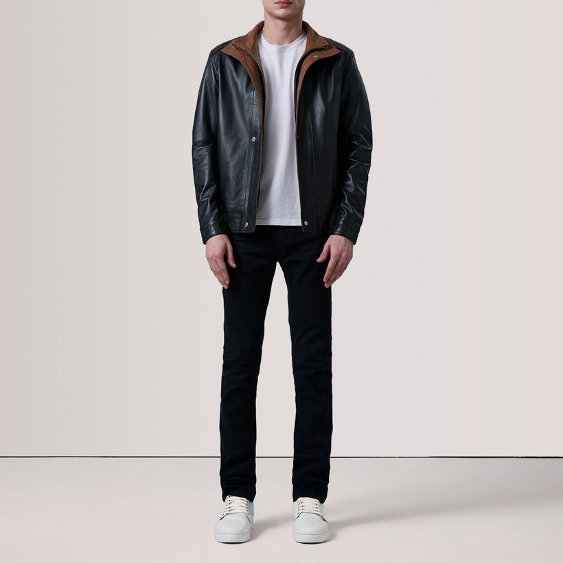 Alfred Blouson Bomber en Cuir pour Homme