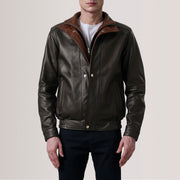 Alfred Blouson Bomber en Cuir pour Homme – Vue produit alternative 4