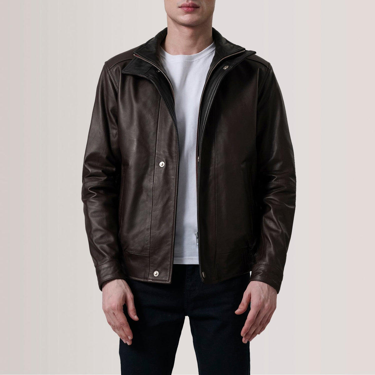 Alfred Blouson Bomber en Cuir pour Homme – Vue produit alternative 6