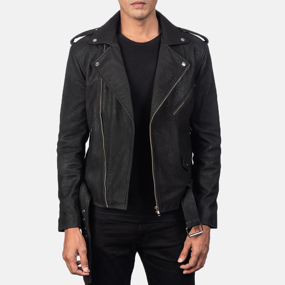 
Allaric Alley Veste Motard en Cuir pour Homme – alternate product view 1