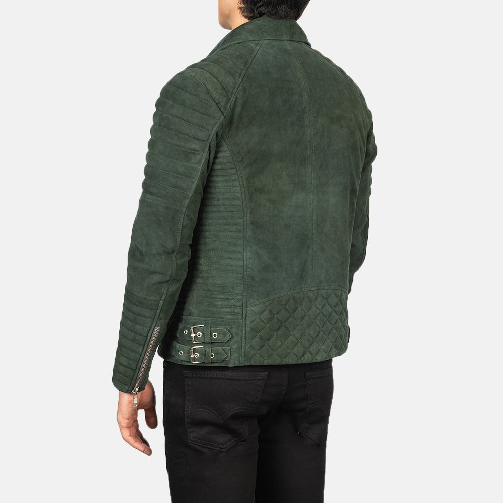 
Armand Vert Veste Motard en Cuir pour Homme – alternate product view 5