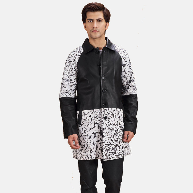 Artistry Noir Dye Manteau en Cuir pour Homme