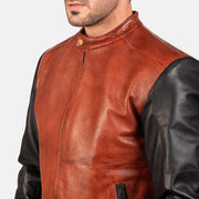 Avan Blouson Bomber en Cuir pour Homme – Vue produit alternative 6