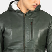 Baston Blouson Bomber en Cuir pour Homme – Vue produit alternative 6