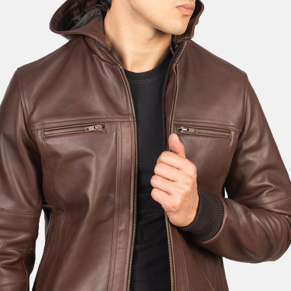 
Bouncer Biz Blouson Bombardier en Cuir pour Homme – alternate product view 6