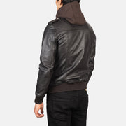 Bravado Blouson Bomber en Cuir pour Homme – Vue produit alternative 5