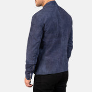 Authentic Goatskin Suede with Suede Finish Grain Texture &amp; Heavy-Duty Seam Stitching Detail