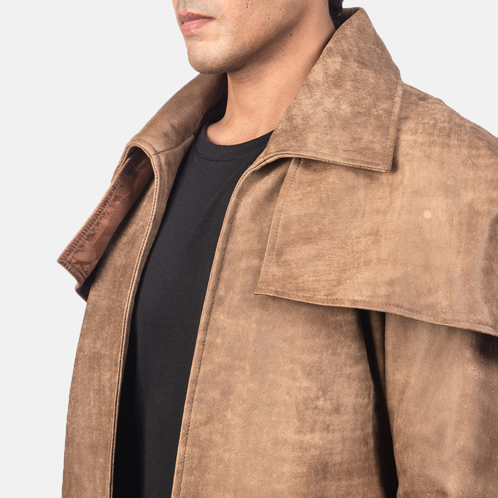 Authentic Sheepskin Snuffed with Snuffed Finish Grain Texture &amp; Heavy-Duty Seam Stitching Detail