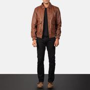 
Coffmen Blouson Bombardier en Cuir pour Homme – alternate product view 3
