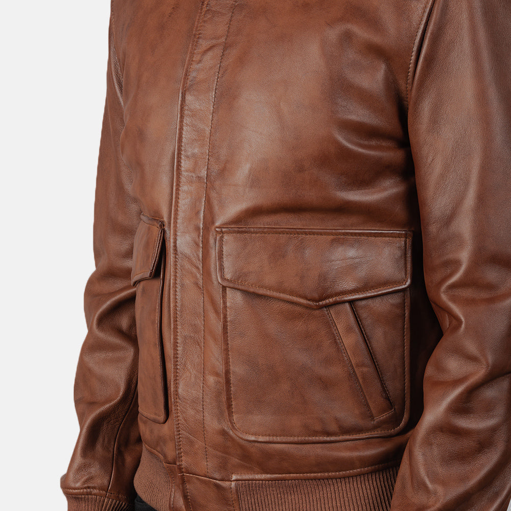 
Coffmen Blouson Bombardier en Cuir pour Homme – alternate product view 6