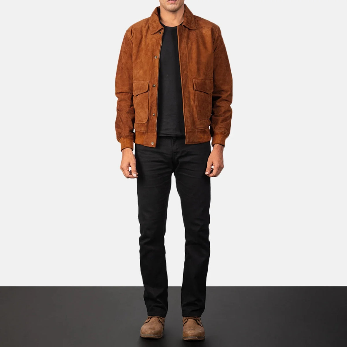 
Coffmen Blouson Bombardier en Cuir pour Homme – alternate product view 3