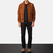 
Coffmen Blouson Bombardier en Cuir pour Homme – alternate product view 3