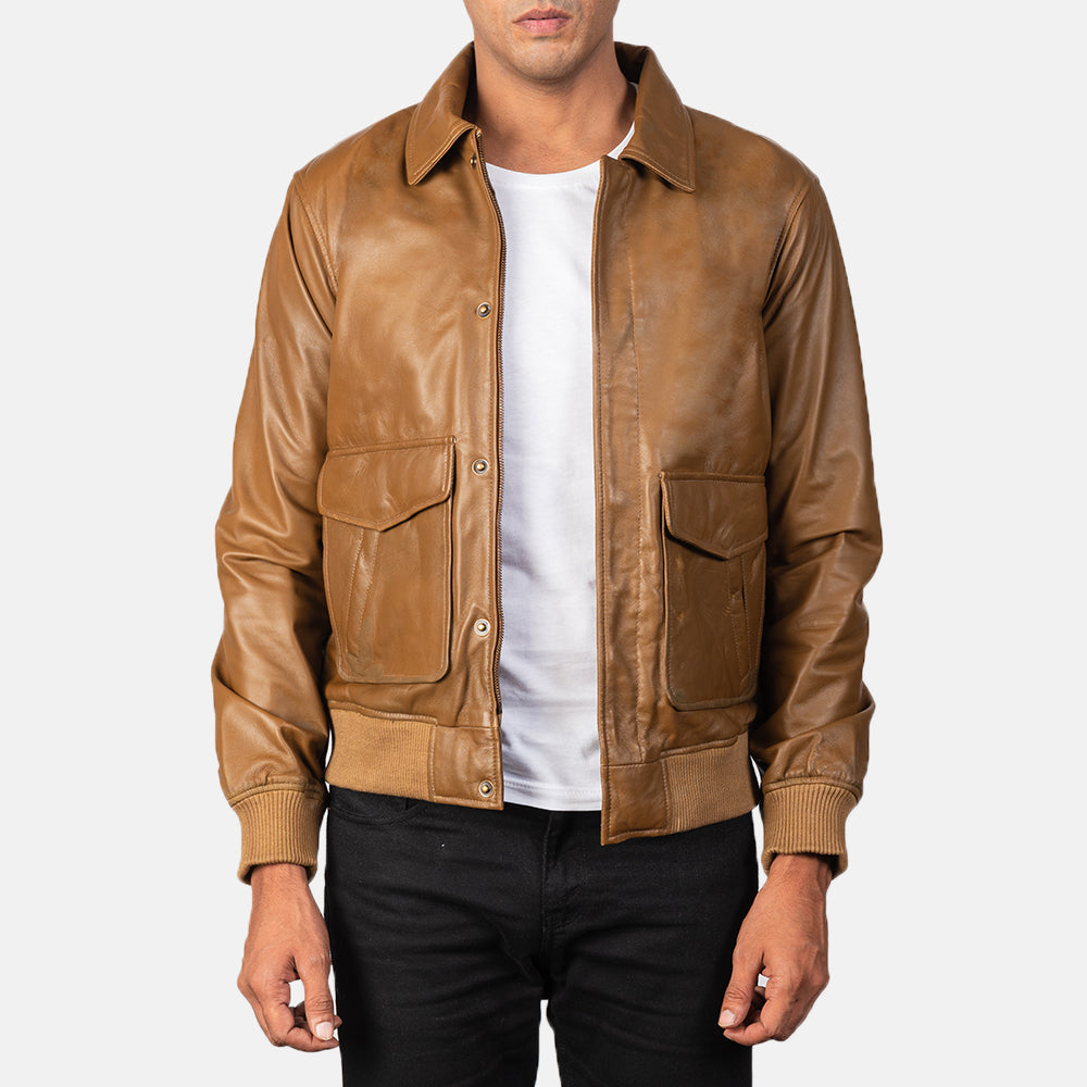 
Coffmen Blouson Bombardier en Cuir pour Homme – alternate product view 1