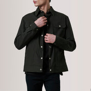 Authentic Waxed Cotton Canvas Grain Texture &amp; Heavy-Duty Seam Stitching Detail