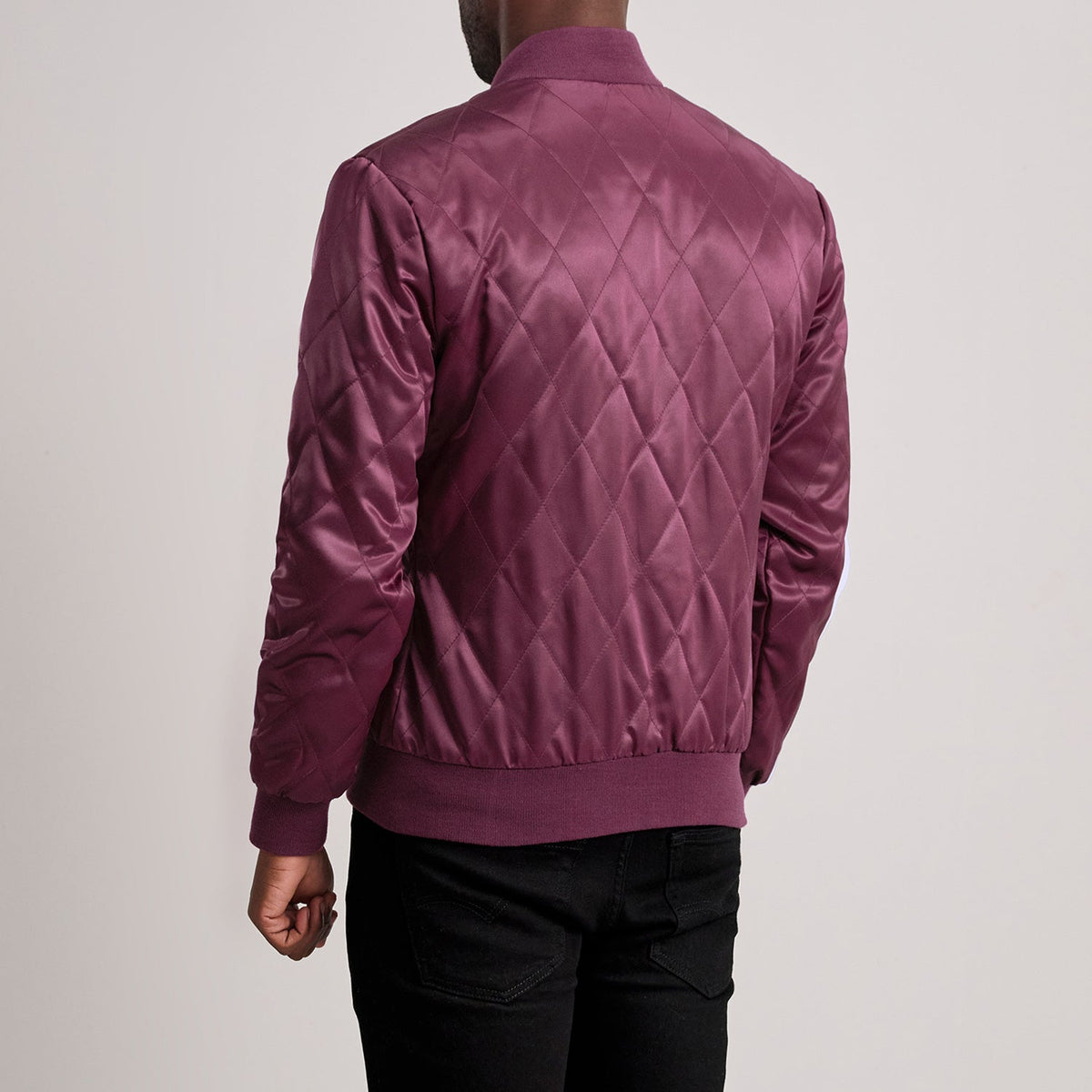 Authentic Satin Grain Texture & Heavy-Duty Seam Stitching Detail