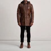 Delvin Veste en Cuir pour Homme – Vue produit alternative 3