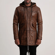 Delvin Veste en Cuir pour Homme – Vue produit alternative 4