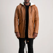 Delvin Veste en Cuir pour Homme – Vue produit alternative 1