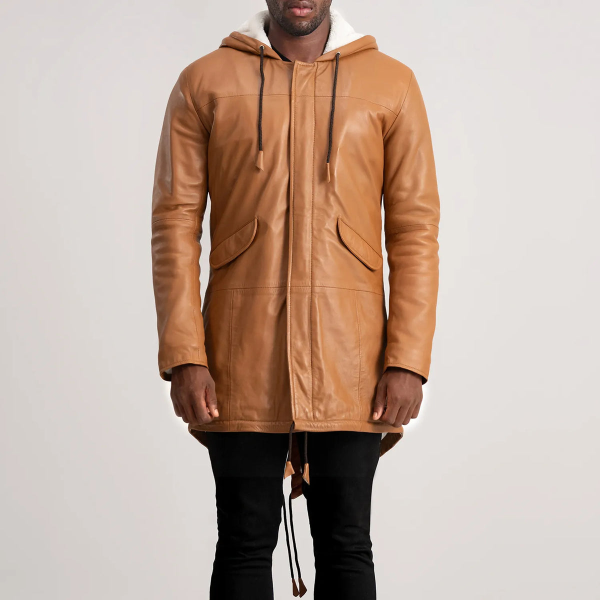 Delvin Veste en Cuir pour Homme – Vue produit alternative 4