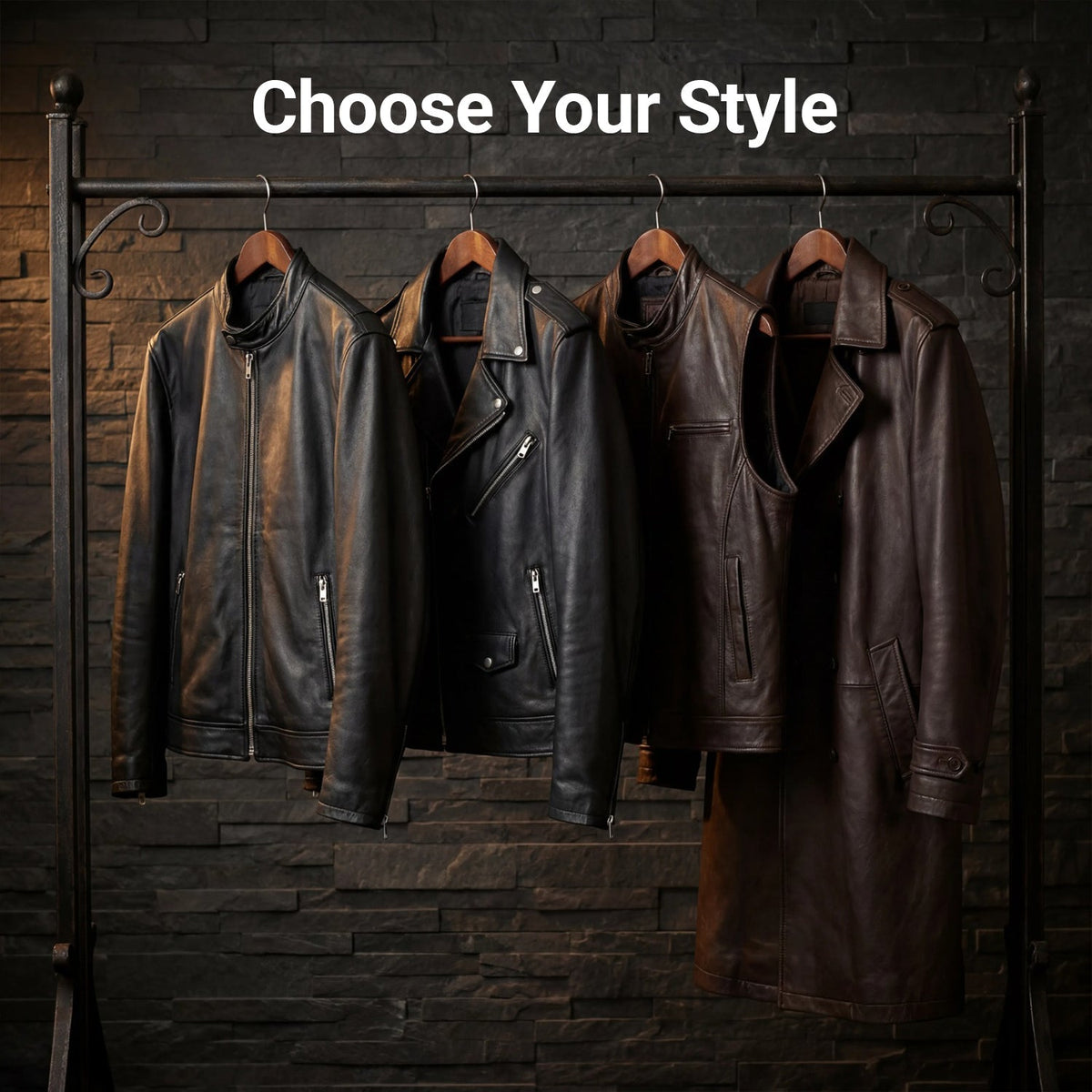 
Design Your Custom Leather Jacket | Free Shipping & Alteration - Vue de profil mettant en valeur la coupe de manche ergonomique