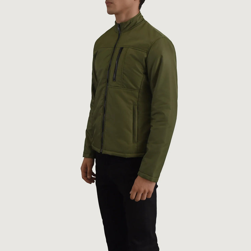 Elliot Vert Lightweight Veste en Cuir pour Homme
