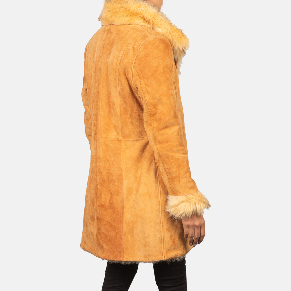 
Authentic Goatskin Suede with Suede Finish Grain Texture & Heavy-Duty Seam Stitching Detail