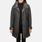 
Erica Shearling Manteau en Cuir pour Femme – alternate product view 1
