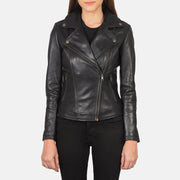 Flashback Veste Motard en Cuir pour Femme – Vue produit alternative 1