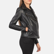 Flashback Veste Motard en Cuir pour Femme – Vue produit alternative 6