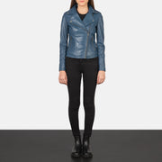 Flashback Veste Motard en Cuir pour Femme – Vue produit alternative 3