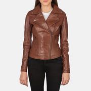 Flashback Veste Motard en Cuir pour Femme – Vue produit alternative 1