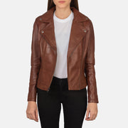 Flashback Veste Motard en Cuir pour Femme – Vue produit alternative 3
