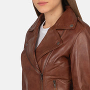 Flashback Veste Motard en Cuir pour Femme – Vue produit alternative 6