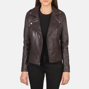 Flashback Veste Motard en Cuir pour Femme – Vue produit alternative 3