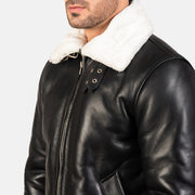 
Francis B-3 Noir Blouson Bombardier en Cuir pour Homme – alternate product view 6