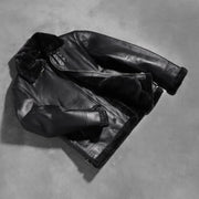 
Francis B-3 Noir Blouson Bombardier en Cuir pour Homme – alternate product view 8