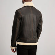 
Francis B-3 Noir Blouson Bombardier en Cuir pour Homme – alternate product view 5