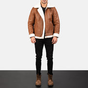 
Francis B-3 Noir Blouson Bombardier en Cuir pour Homme – alternate product view 3